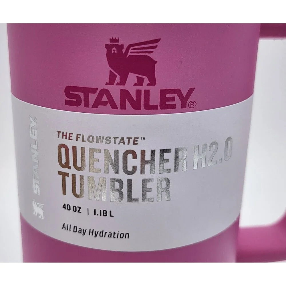 STANLEY 40oz Quencher H2.0 FlowState Tumbler Hot or Cold - Peony Pink